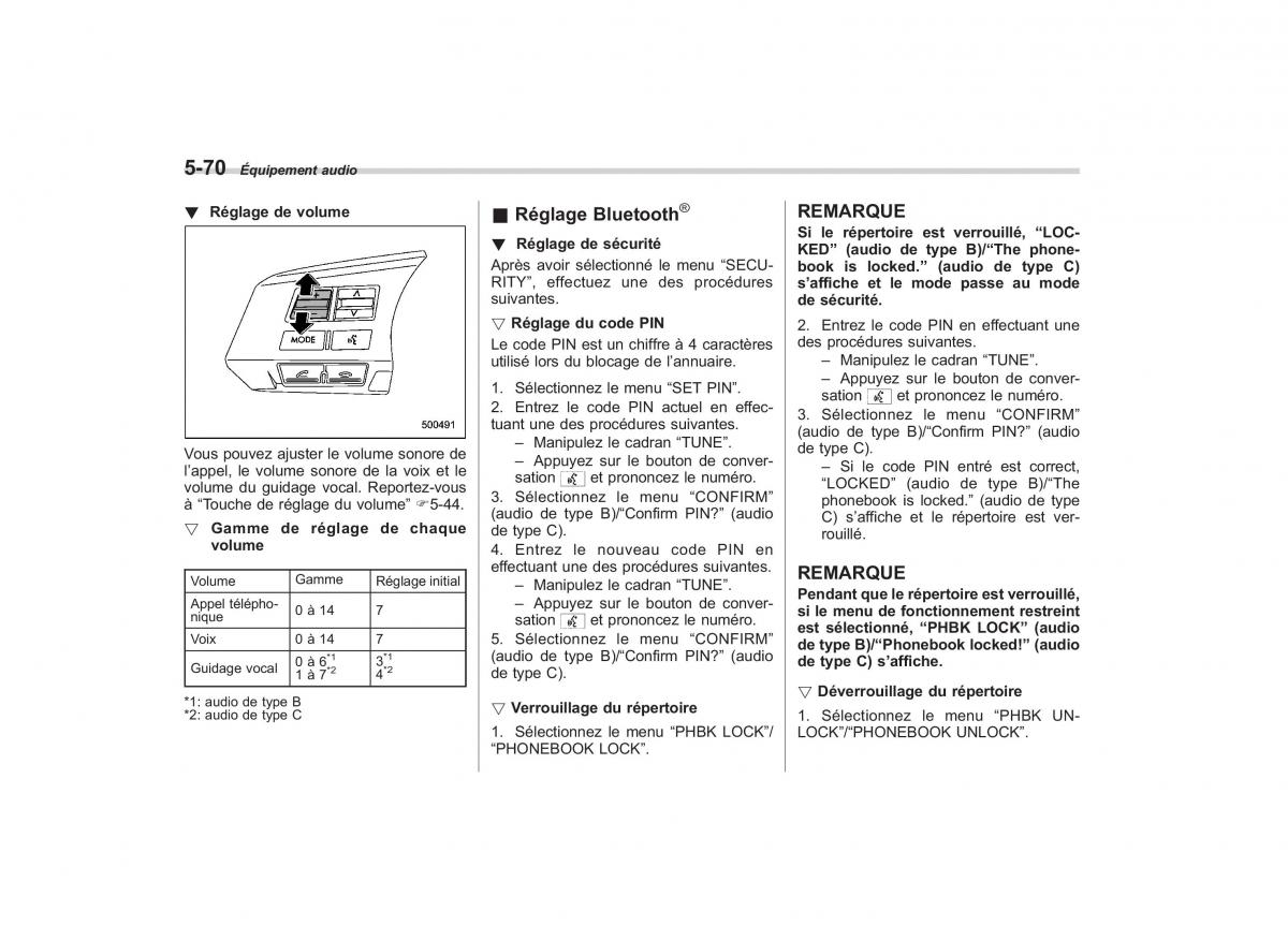 Subaru Outback Legacy IV 4 manuel du proprietaire / page 271