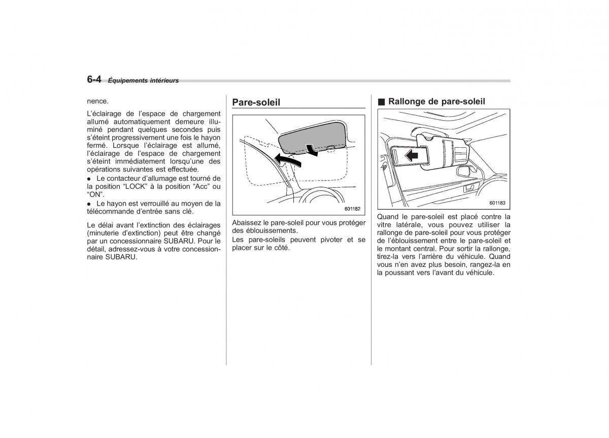 Subaru Outback Legacy IV 4 manuel du proprietaire / page 278