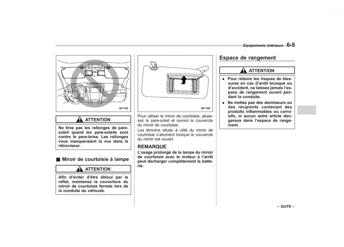 Subaru Outback Legacy IV 4 manuel du proprietaire / page 279