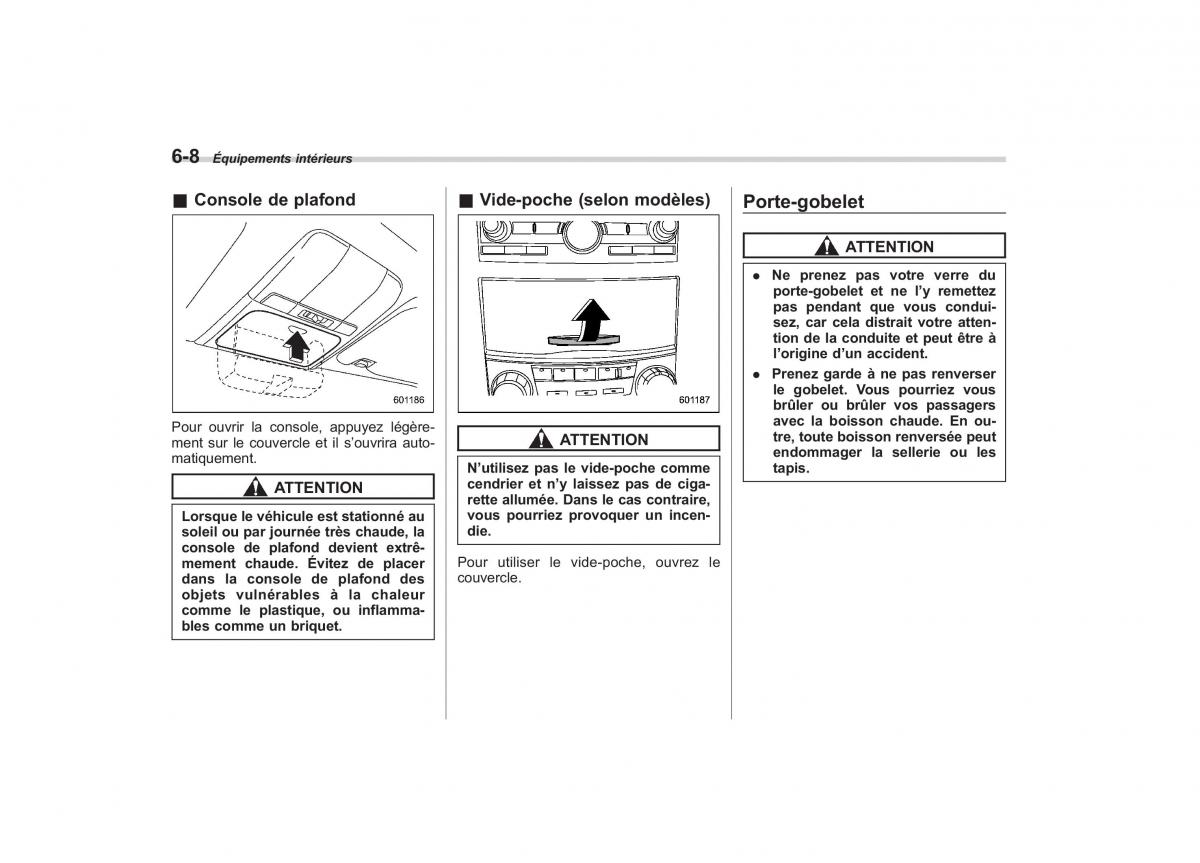 Subaru Outback Legacy IV 4 manuel du proprietaire / page 282