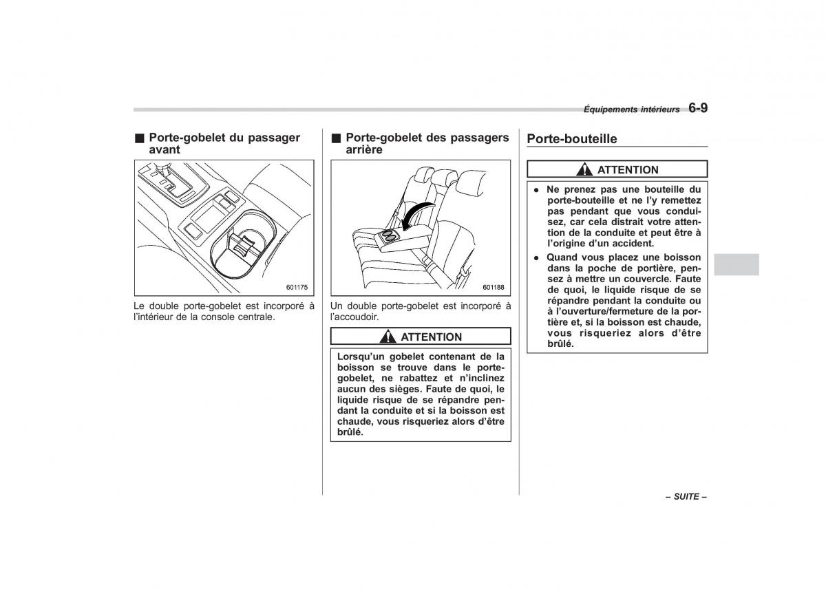 Subaru Outback Legacy IV 4 manuel du proprietaire / page 283