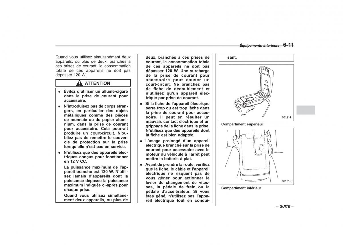 Subaru Outback Legacy IV 4 manuel du proprietaire / page 285