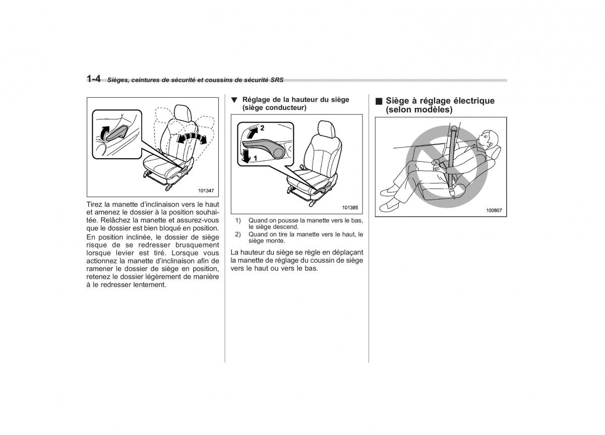 Subaru Outback Legacy IV 4 manuel du proprietaire / page 31