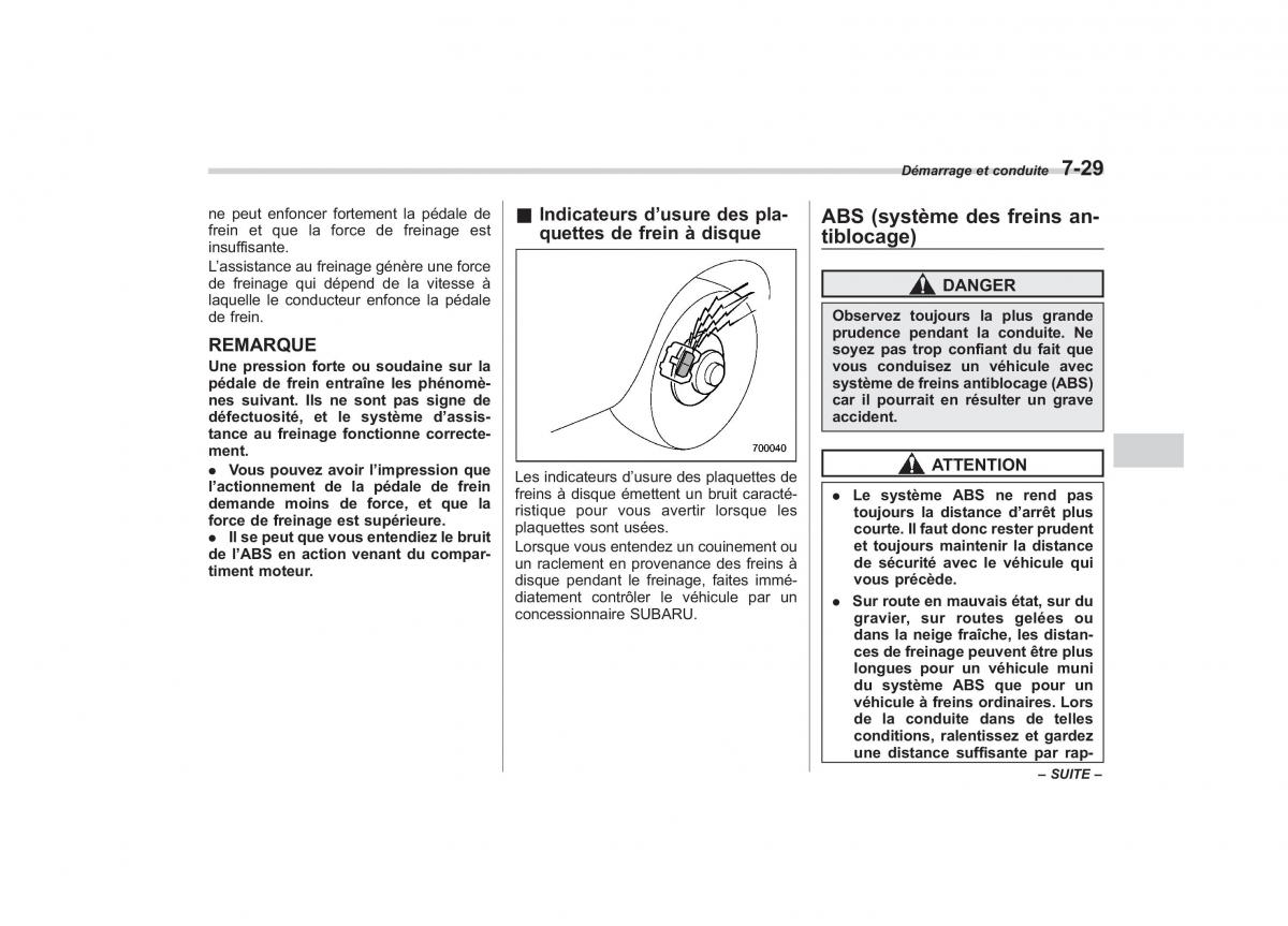 Subaru Outback Legacy IV 4 manuel du proprietaire / page 327