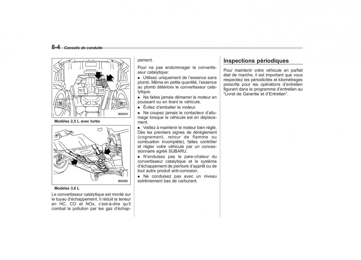 Subaru Outback Legacy IV 4 manuel du proprietaire / page 347