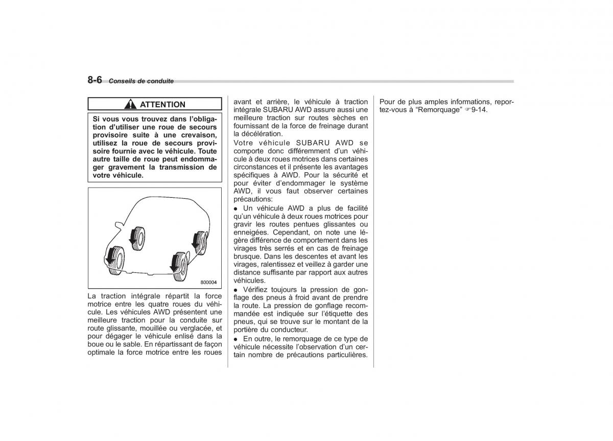 Subaru Outback Legacy IV 4 manuel du proprietaire / page 349