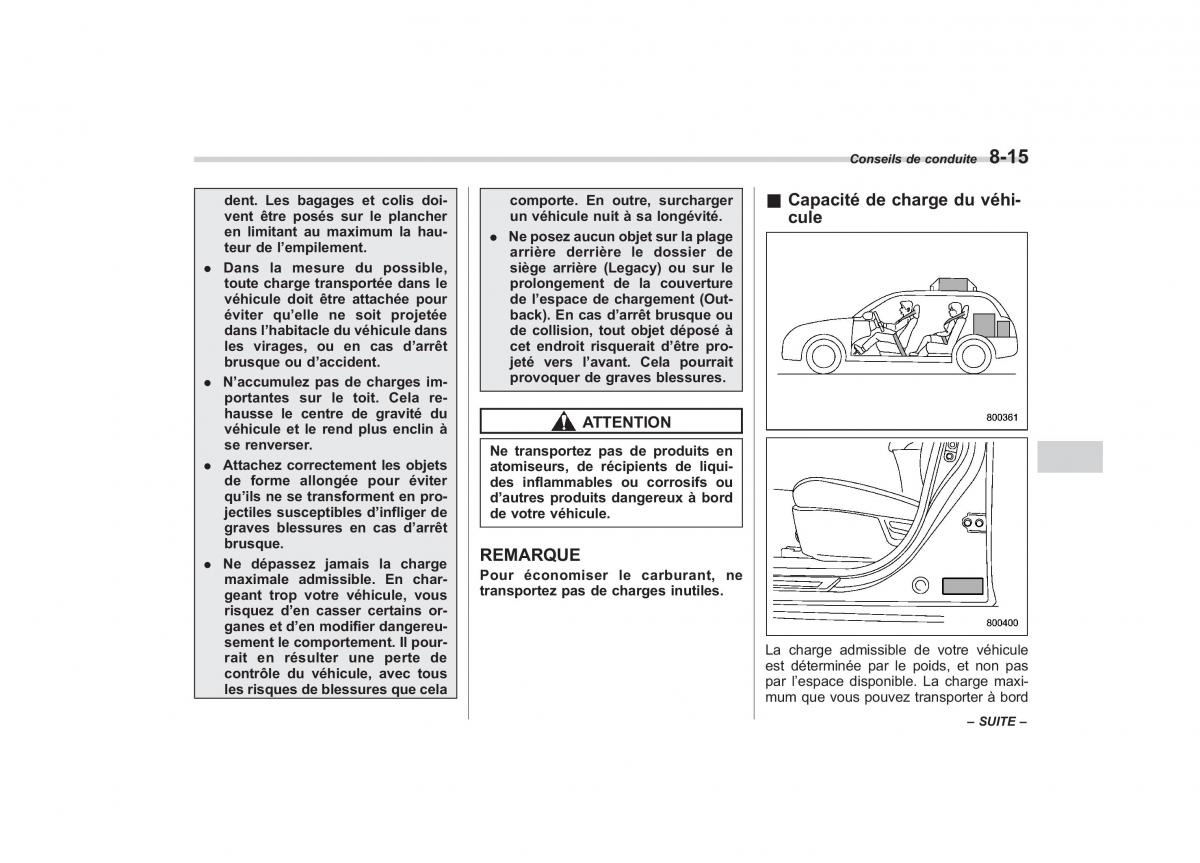 Subaru Outback Legacy IV 4 manuel du proprietaire / page 358