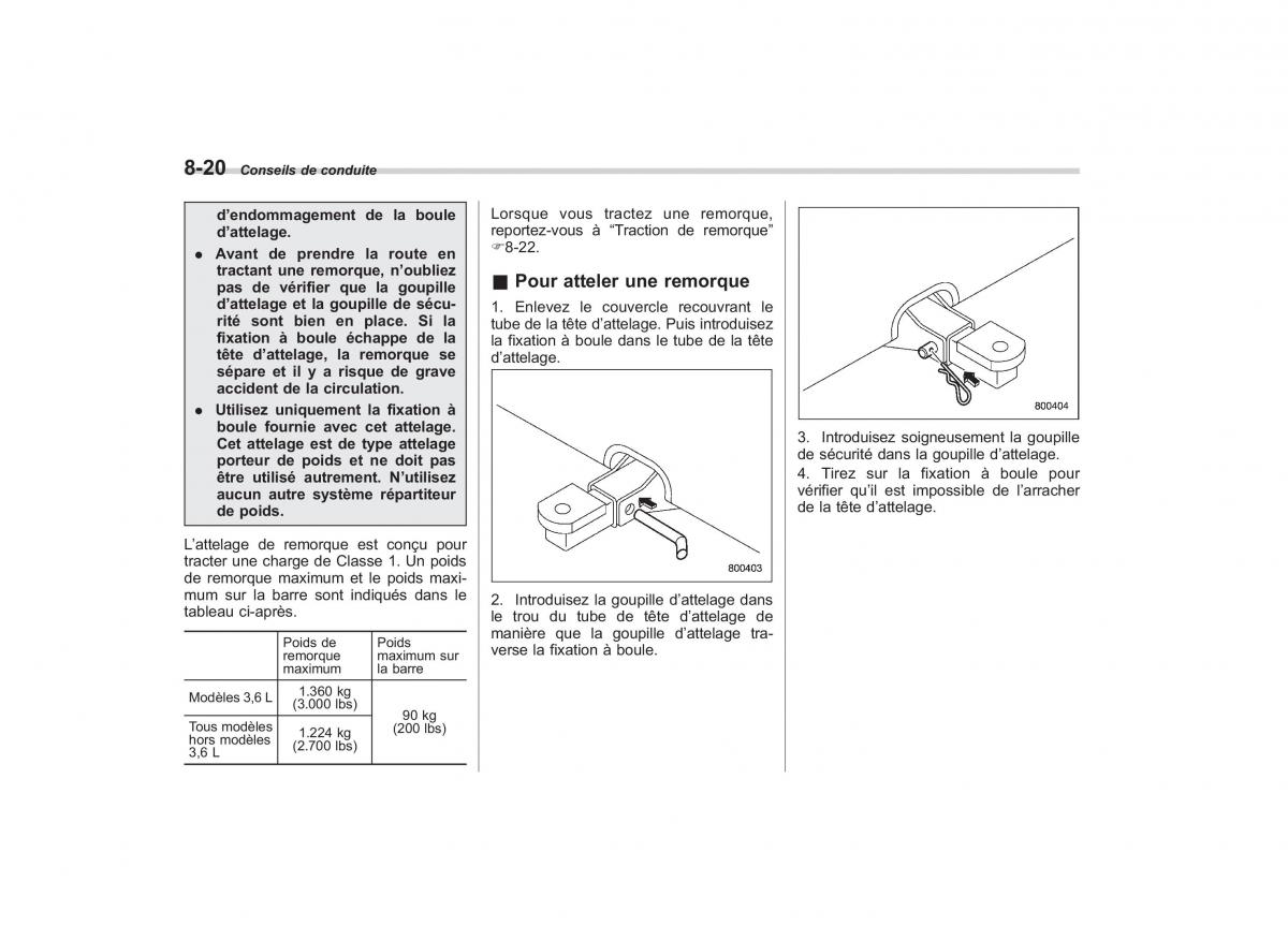 Subaru Outback Legacy IV 4 manuel du proprietaire / page 363