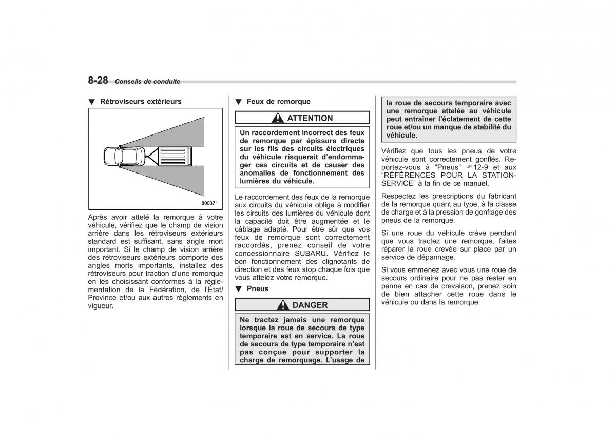 Subaru Outback Legacy IV 4 manuel du proprietaire / page 371