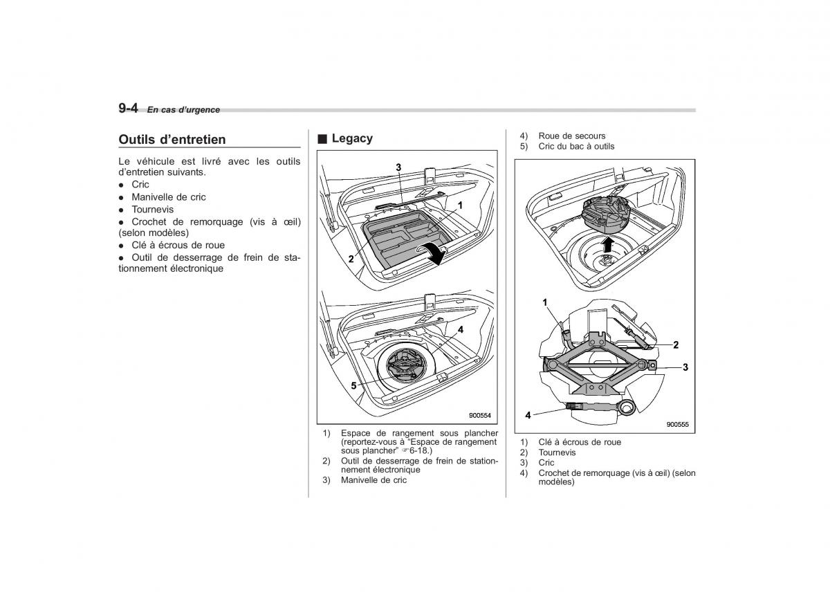 Subaru Outback Legacy IV 4 manuel du proprietaire / page 378