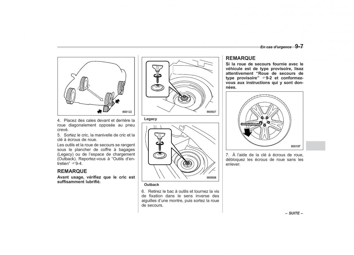 Subaru Outback Legacy IV 4 manuel du proprietaire / page 381