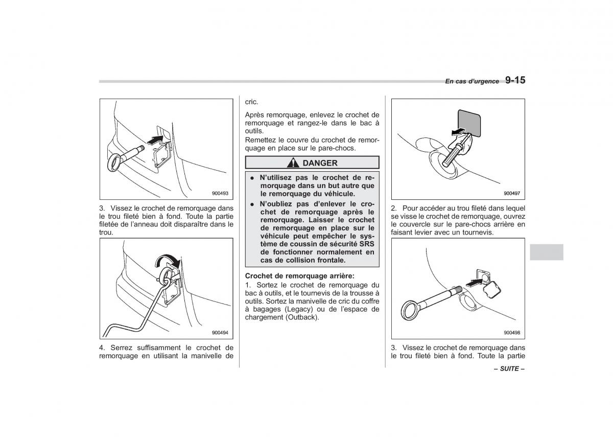 Subaru Outback Legacy IV 4 manuel du proprietaire / page 389