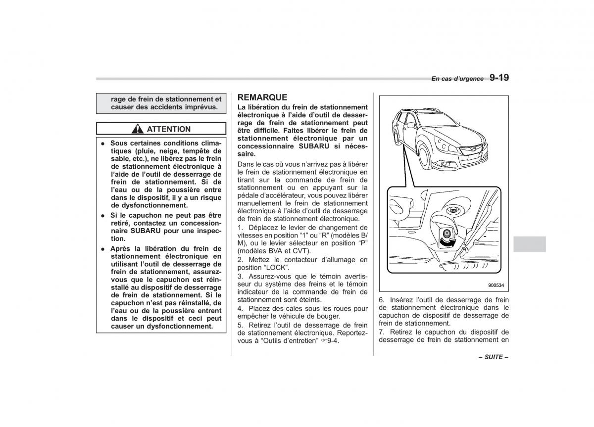 Subaru Outback Legacy IV 4 manuel du proprietaire / page 393