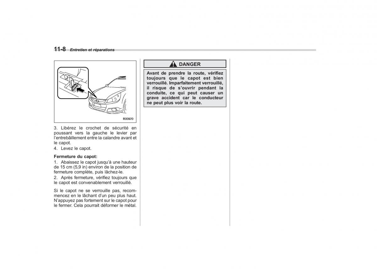 Subaru Outback Legacy IV 4 manuel du proprietaire / page 410