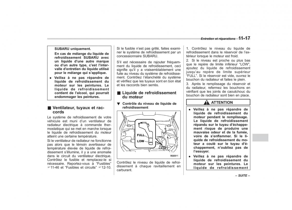 Subaru Outback Legacy IV 4 manuel du proprietaire / page 419