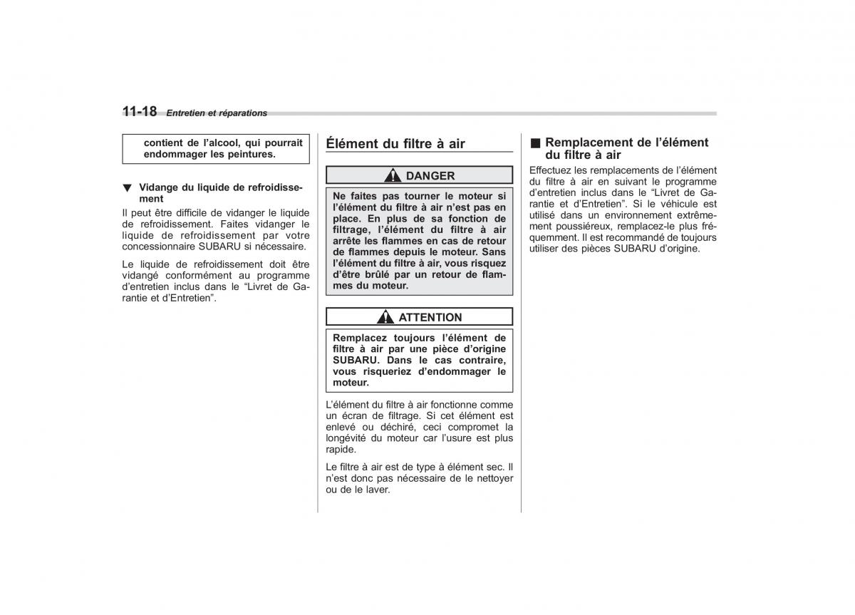 Subaru Outback Legacy IV 4 manuel du proprietaire / page 420