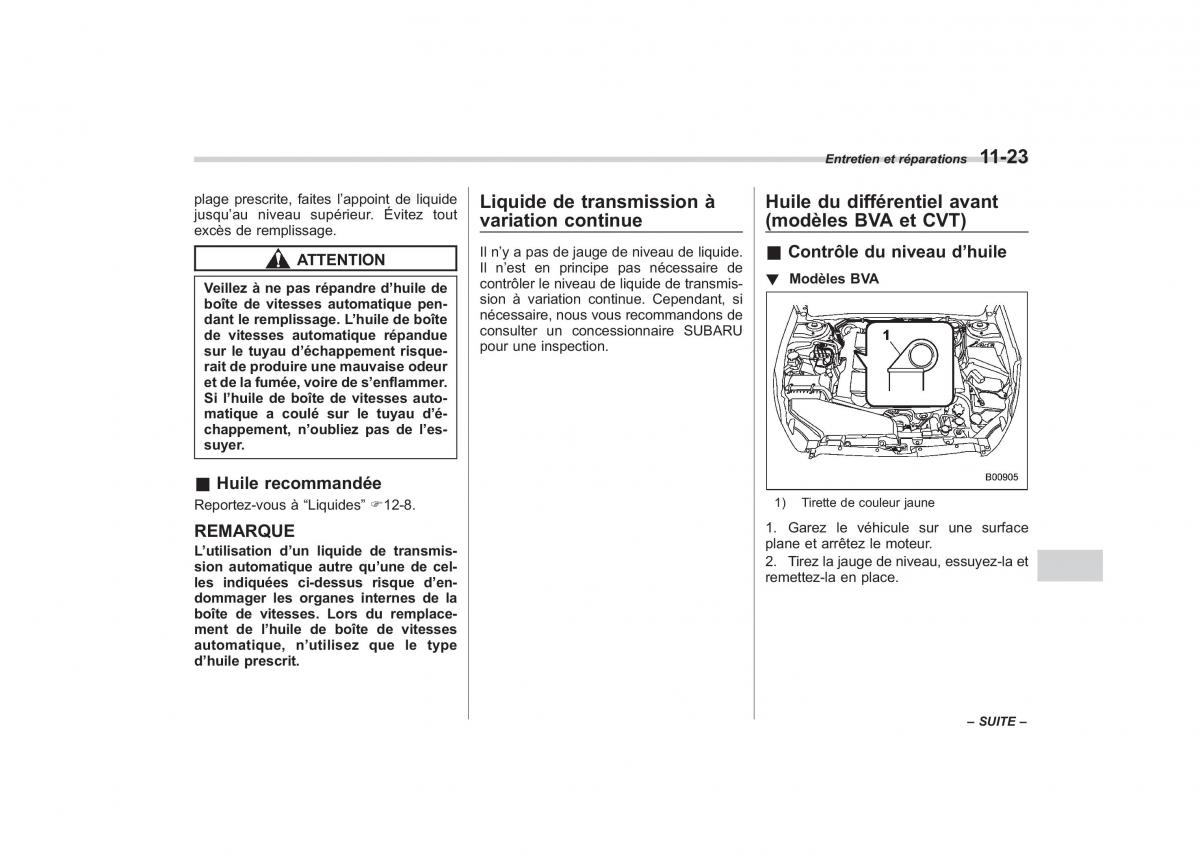 Subaru Outback Legacy IV 4 manuel du proprietaire / page 425