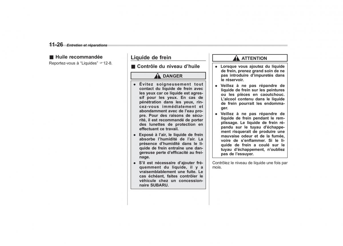 Subaru Outback Legacy IV 4 manuel du proprietaire / page 428