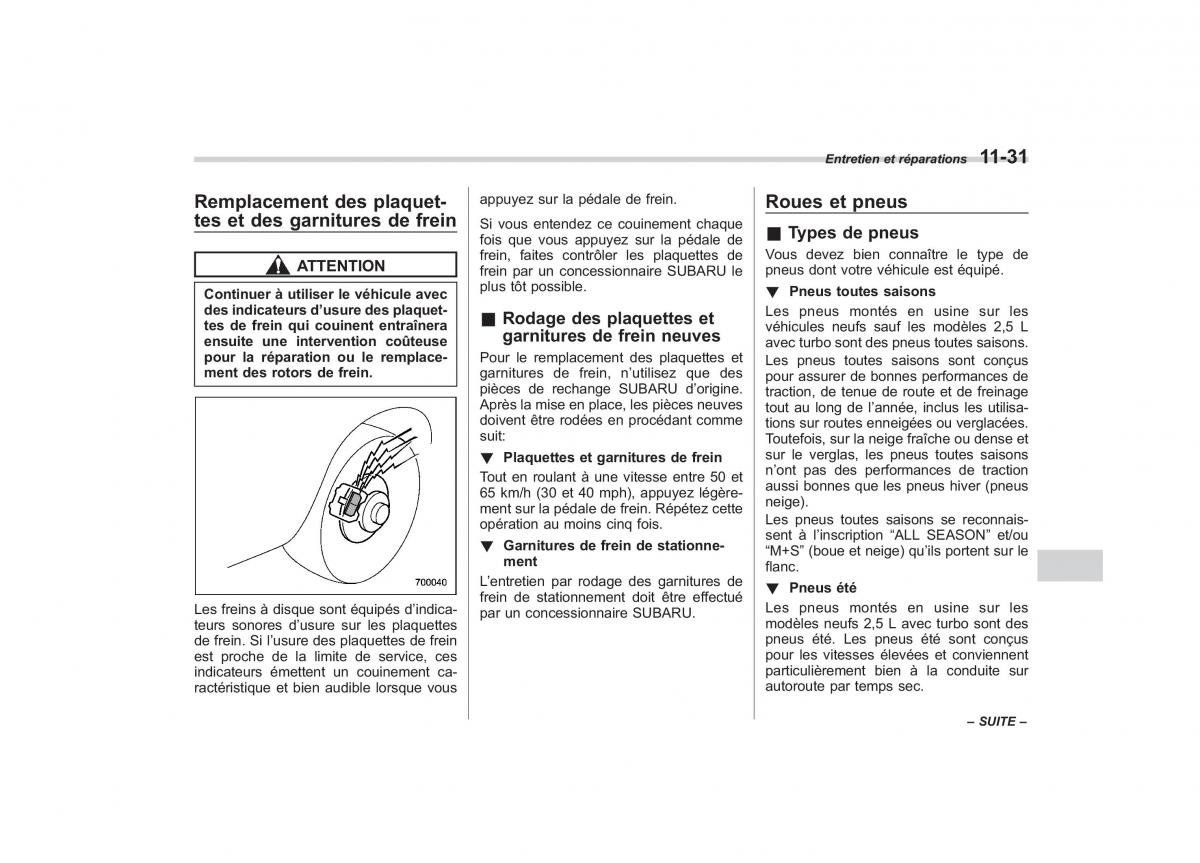 Subaru Outback Legacy IV 4 manuel du proprietaire / page 433