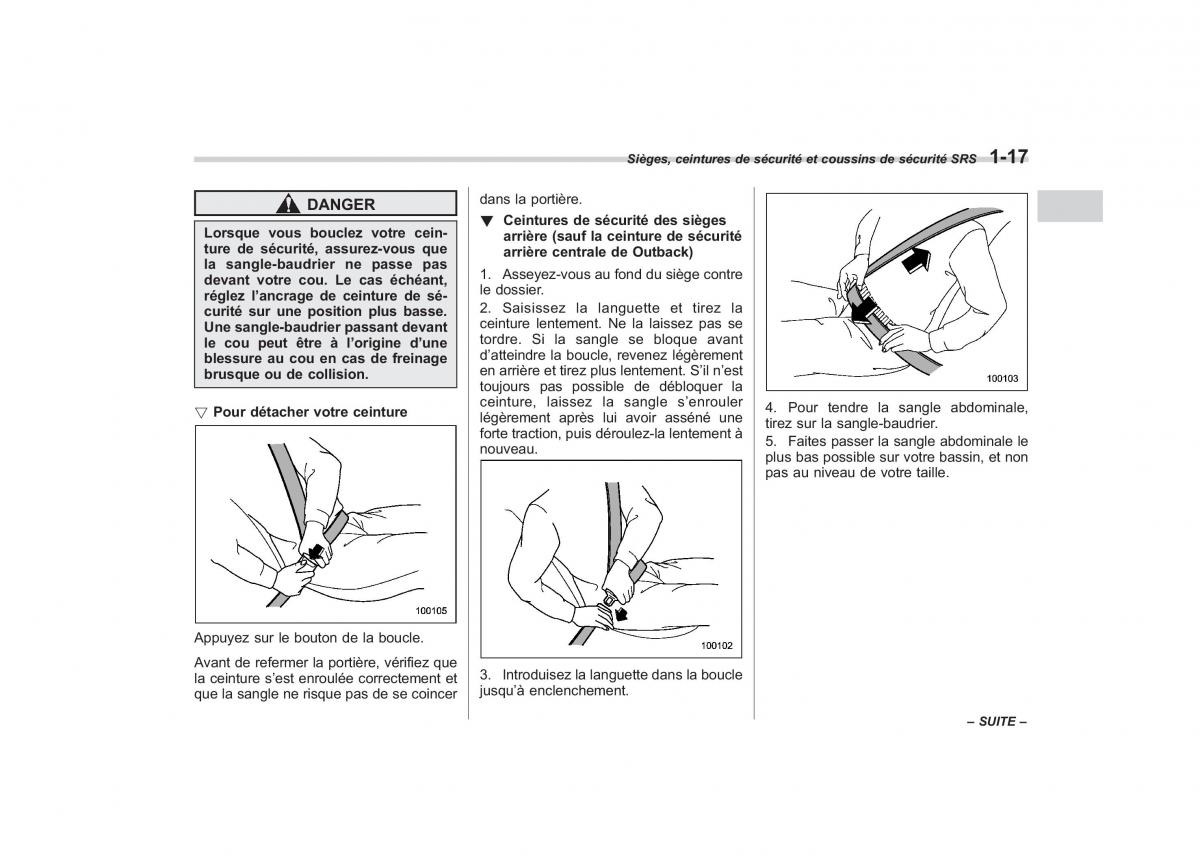 Subaru Outback Legacy IV 4 manuel du proprietaire / page 44