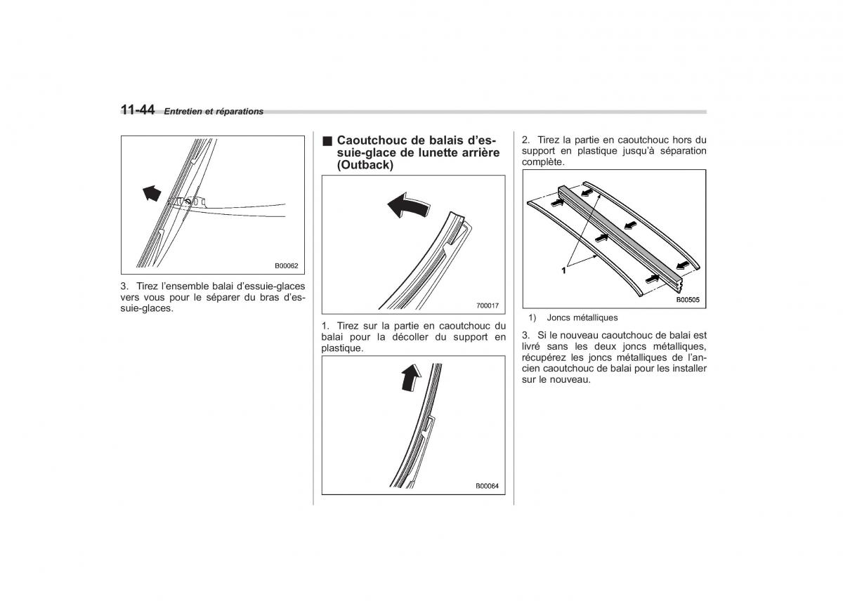 Subaru Outback Legacy IV 4 manuel du proprietaire / page 446