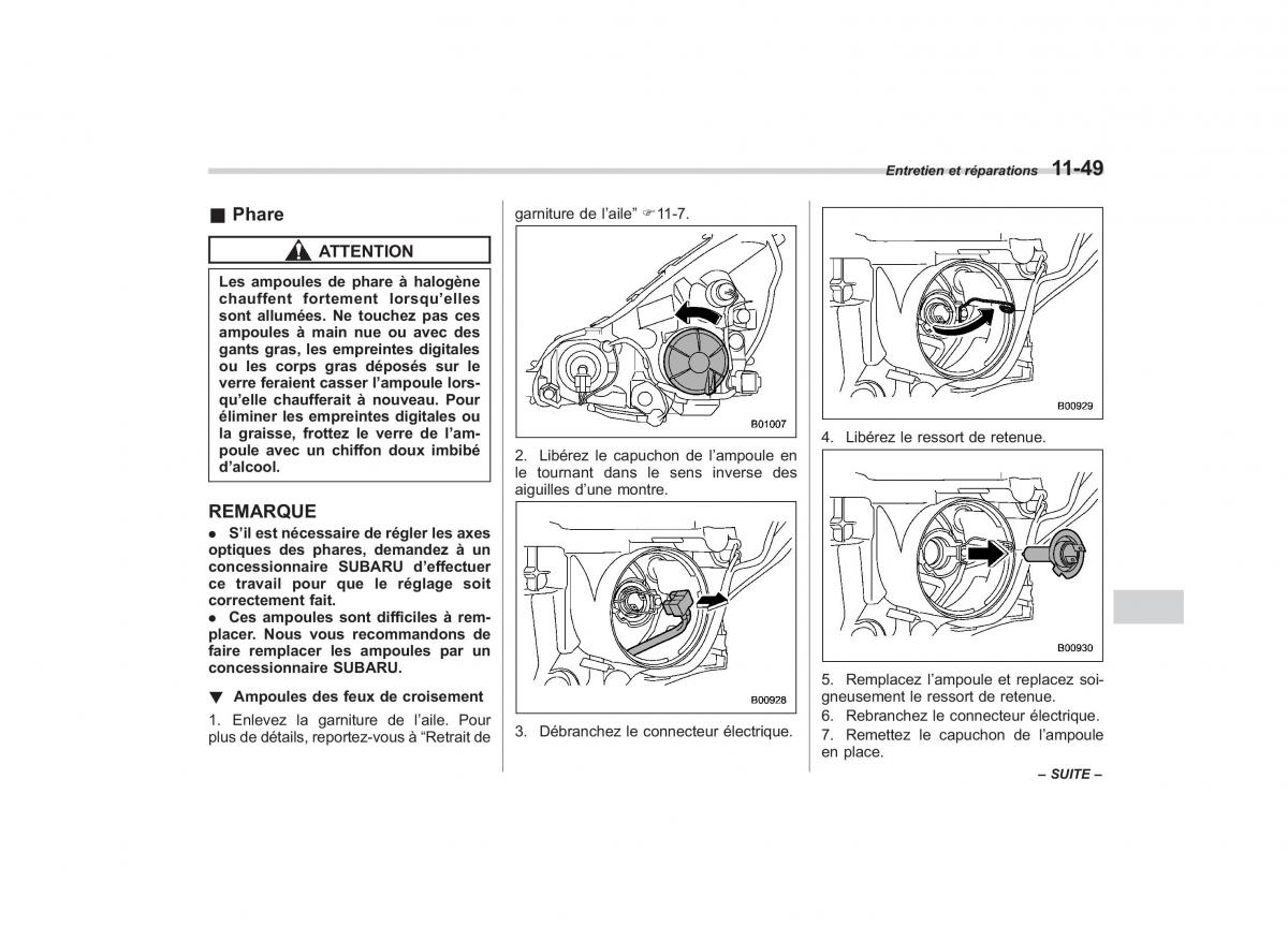 Subaru Outback Legacy IV 4 manuel du proprietaire / page 451