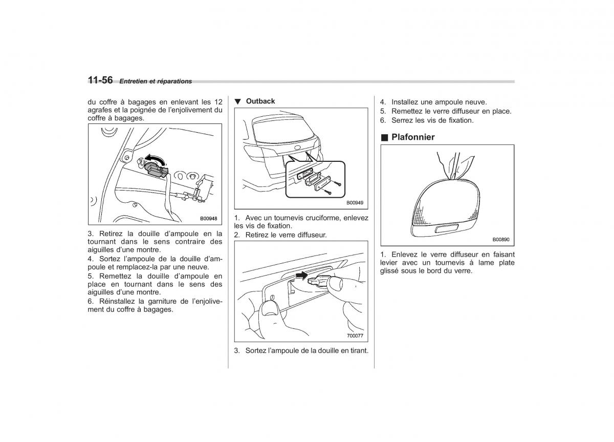 Subaru Outback Legacy IV 4 manuel du proprietaire / page 458