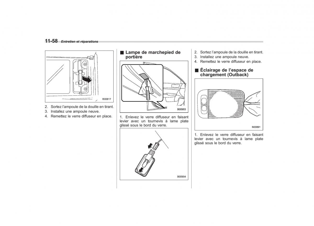 Subaru Outback Legacy IV 4 manuel du proprietaire / page 460