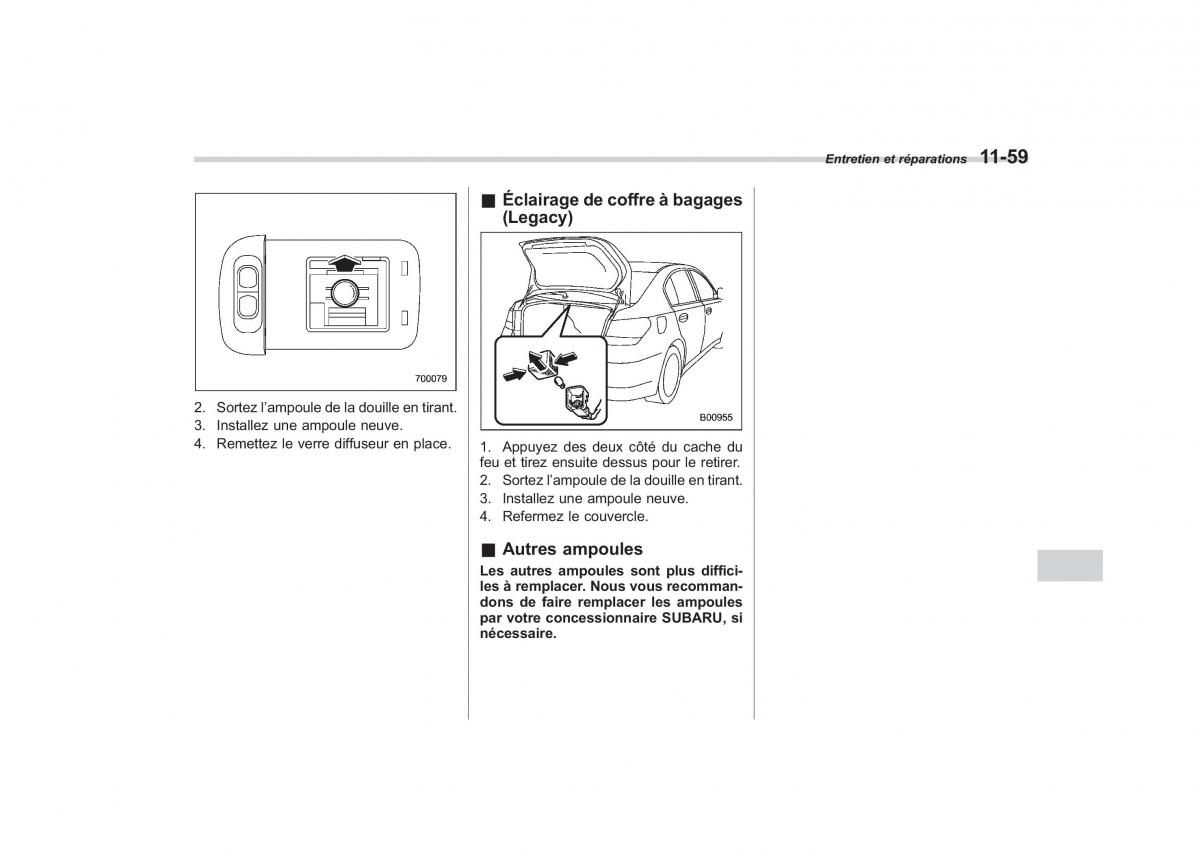 Subaru Outback Legacy IV 4 manuel du proprietaire / page 461