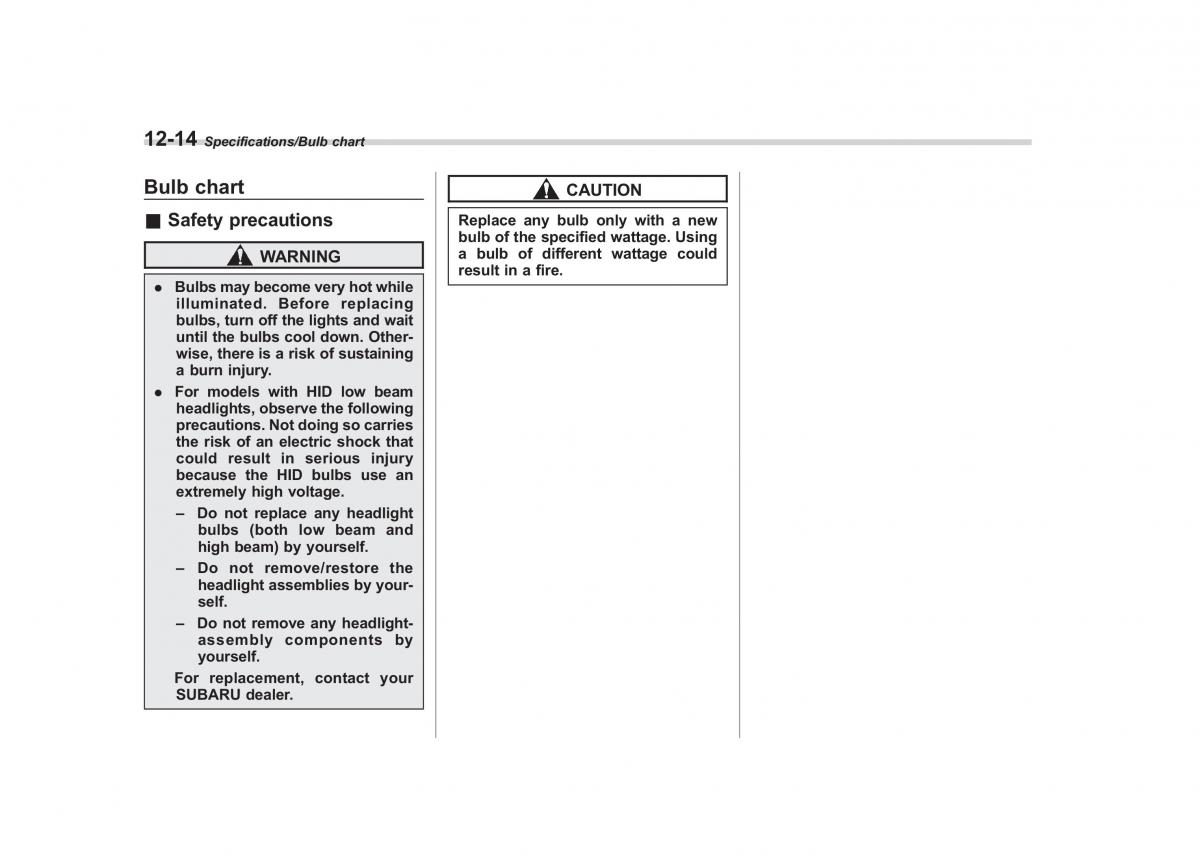 Subaru Outback Legacy V 5 owners manual / page 547