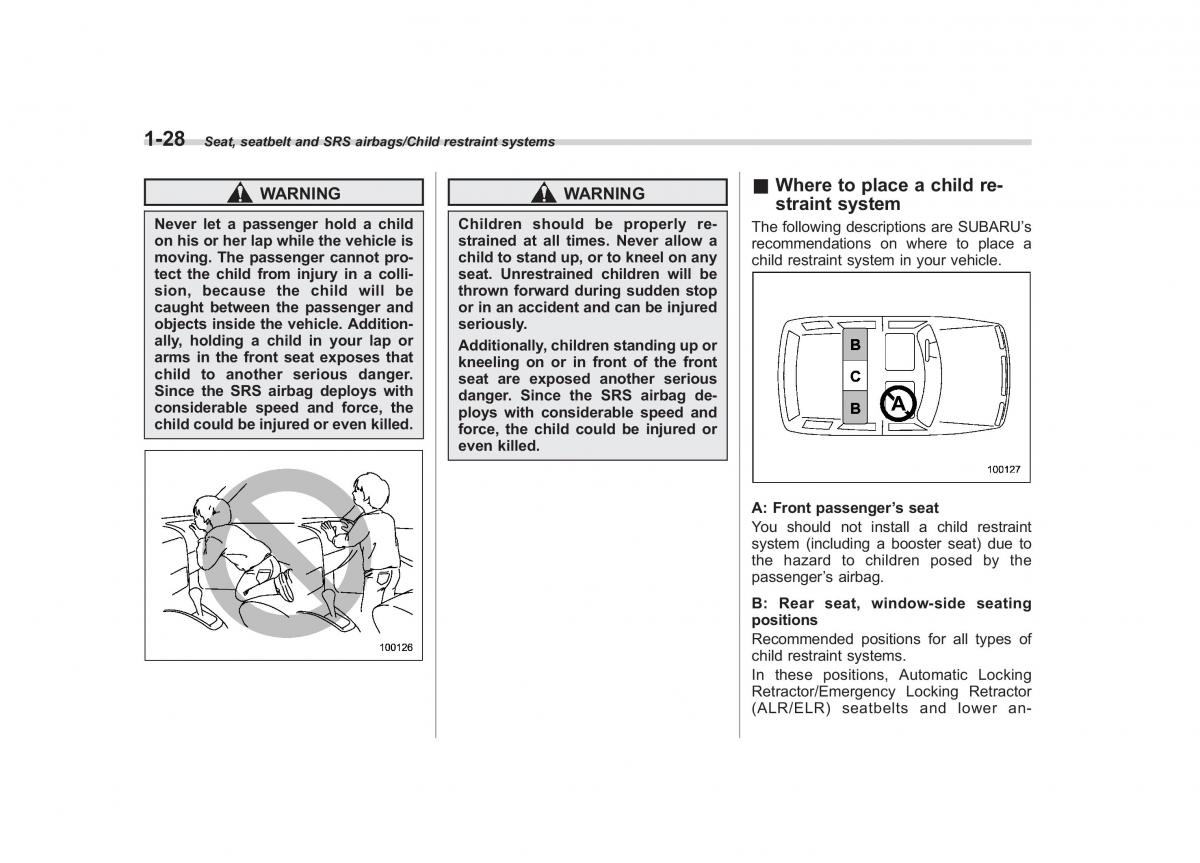 Subaru Outback Legacy V 5 owners manual / page 55