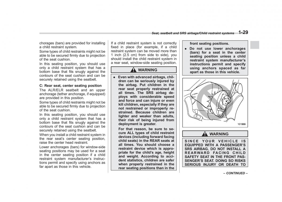 Subaru Outback Legacy V 5 owners manual / page 56