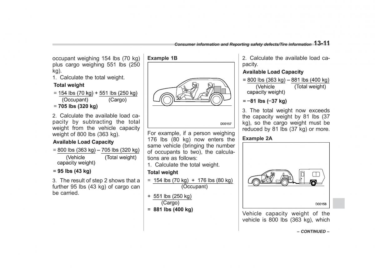 Subaru Outback Legacy V 5 owners manual / page 562