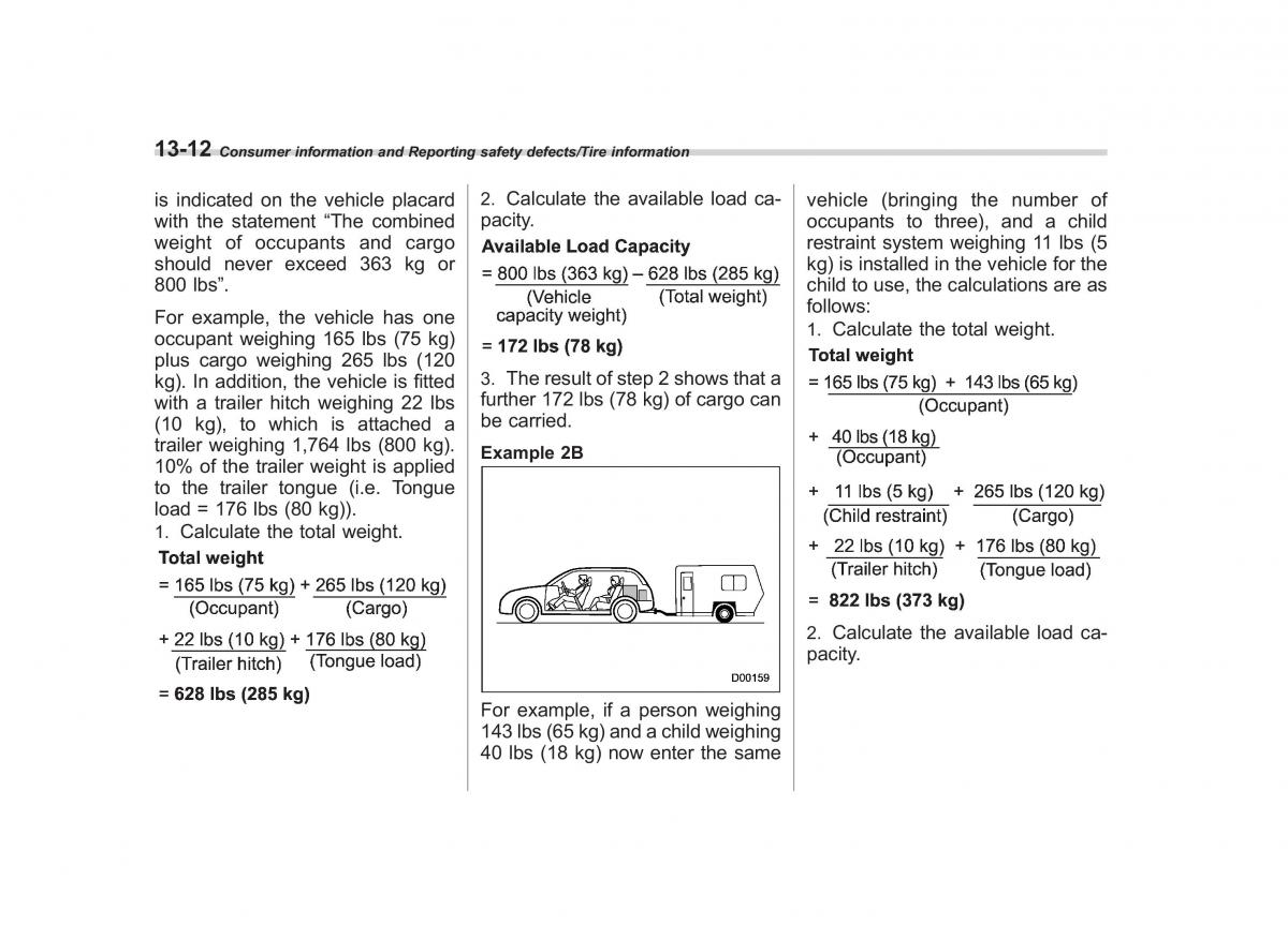 Subaru Outback Legacy V 5 owners manual / page 563