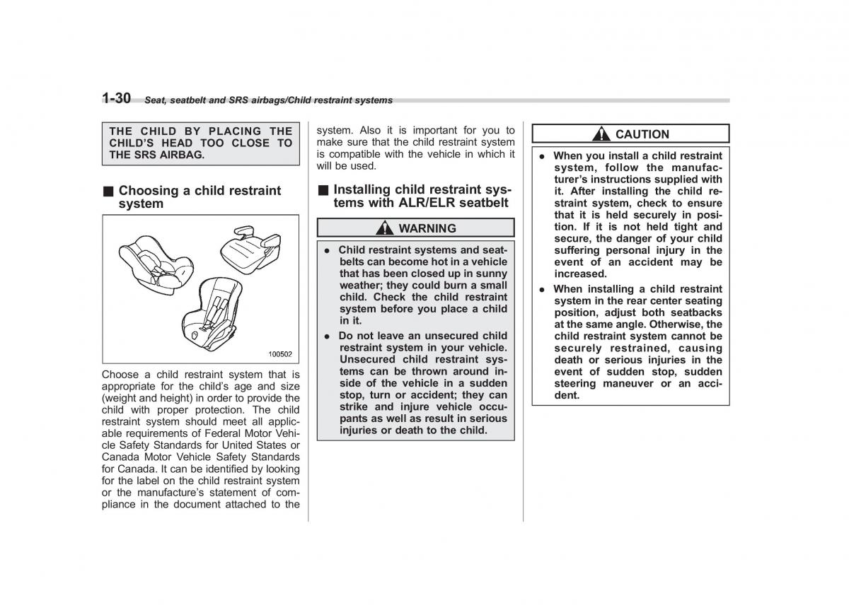 Subaru Outback Legacy V 5 owners manual / page 57