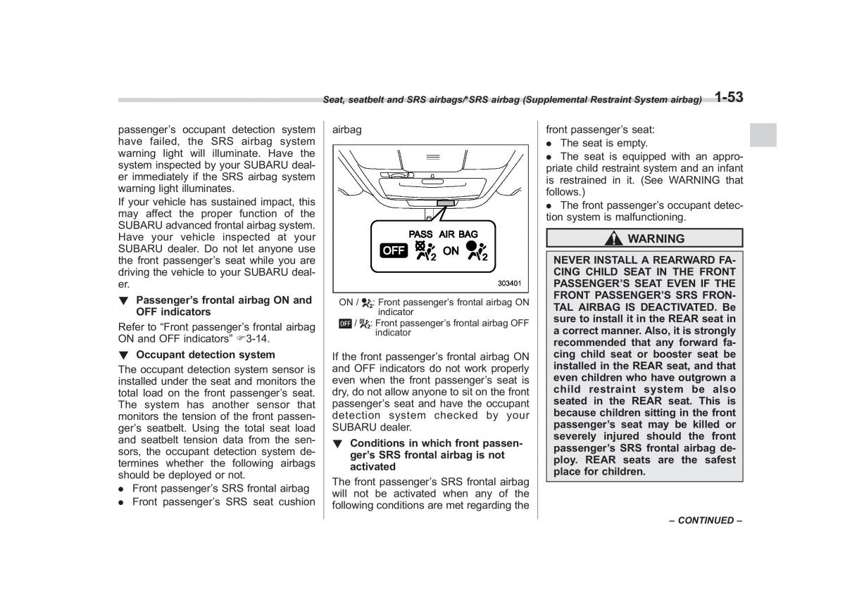 Subaru Outback Legacy V 5 owners manual / page 80