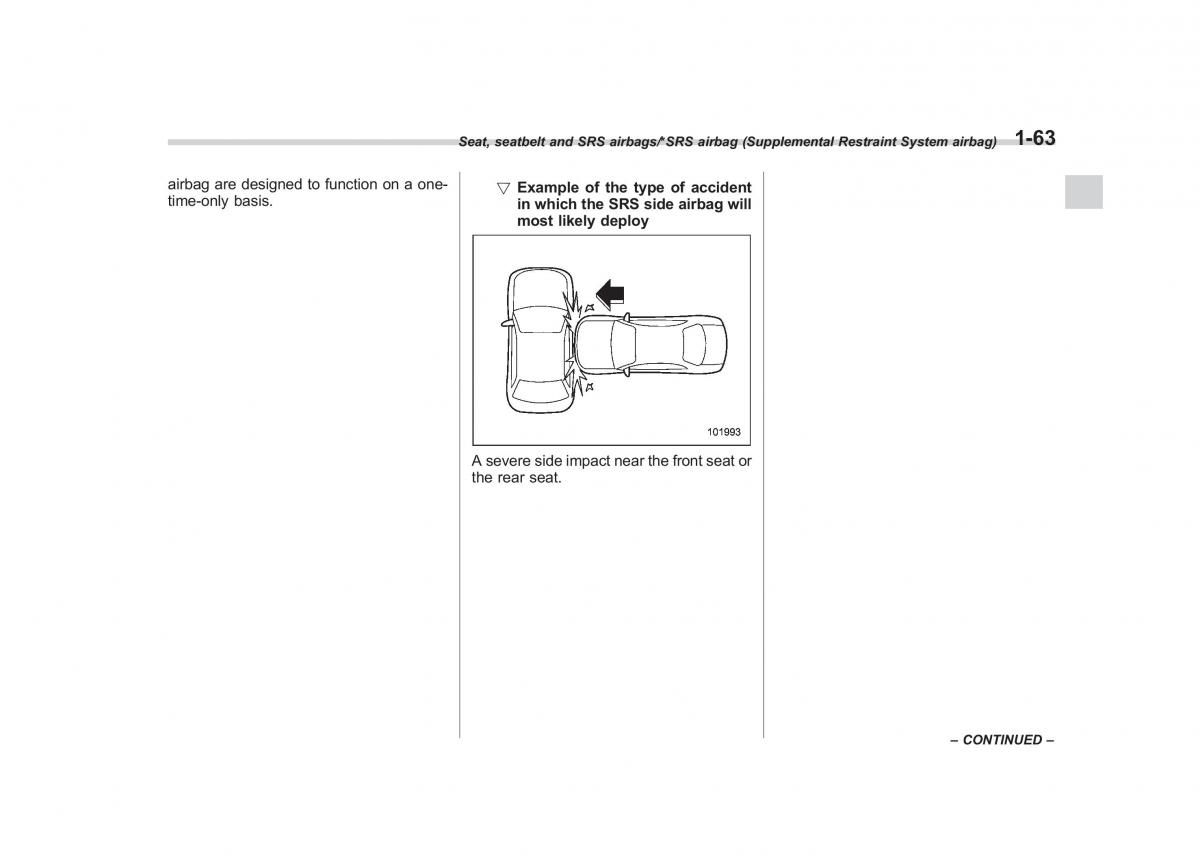 Subaru Outback Legacy V 5 owners manual / page 90