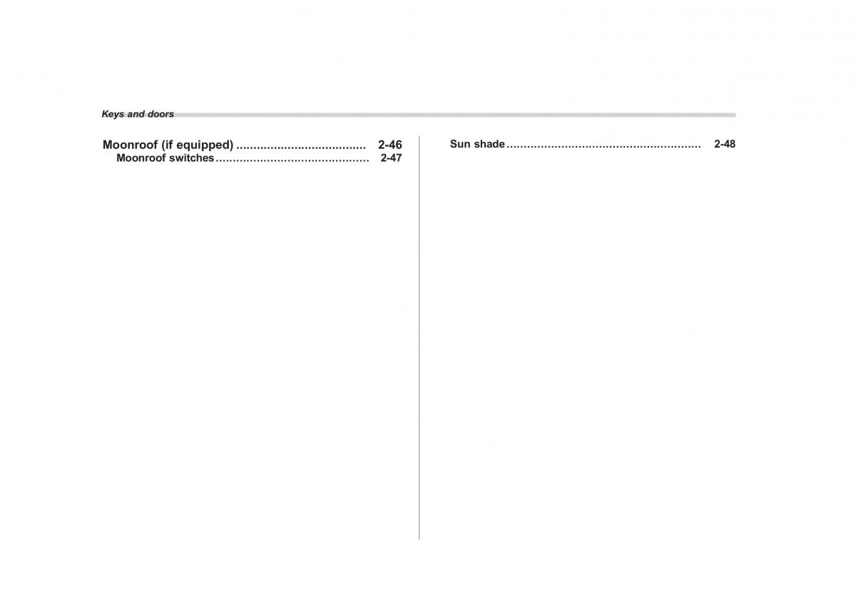 Subaru Outback Legacy V 5 owners manual / page 101