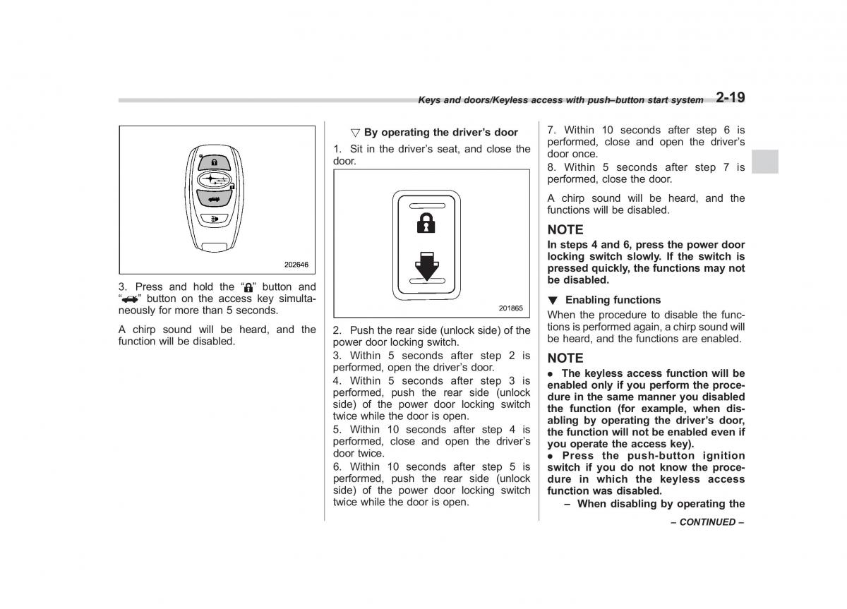 Subaru Outback Legacy V 5 owners manual / page 118