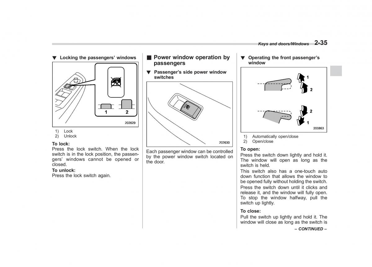 Subaru Outback Legacy V 5 owners manual / page 134