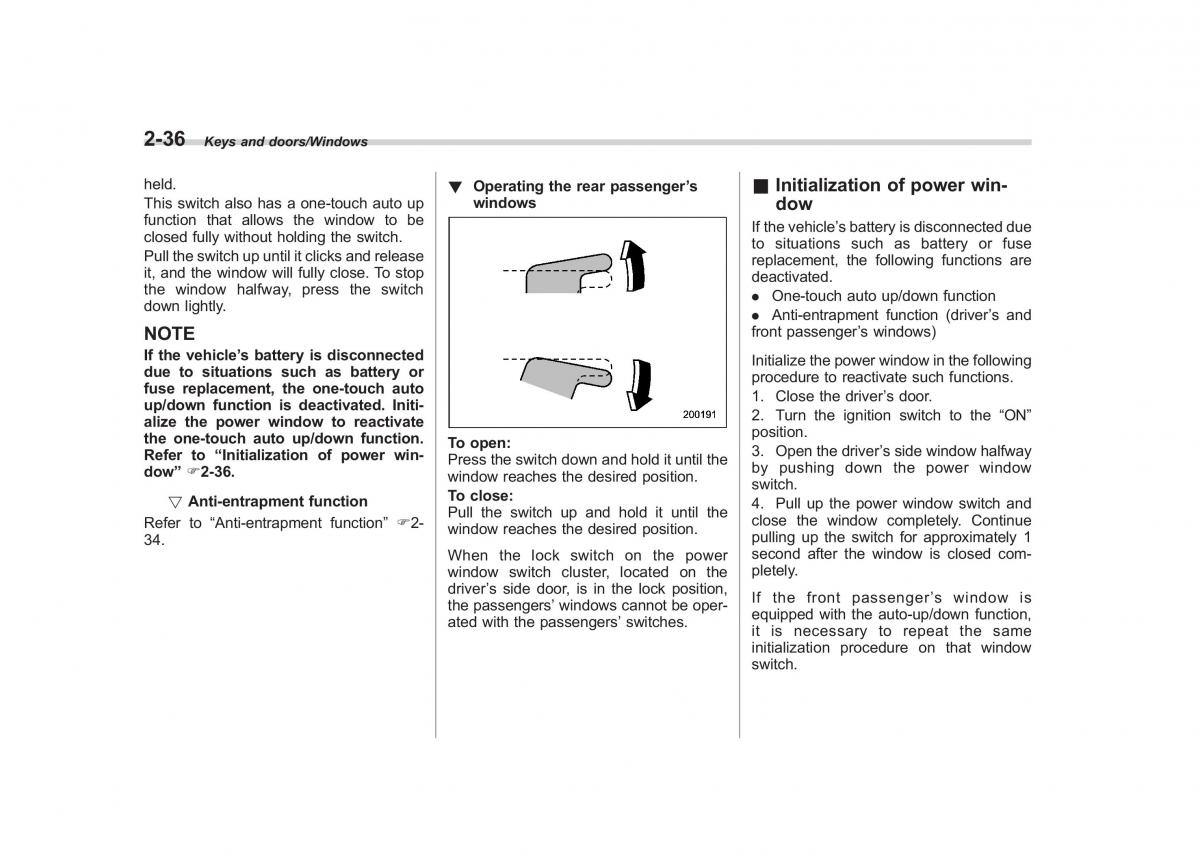 Subaru Outback Legacy V 5 owners manual / page 135