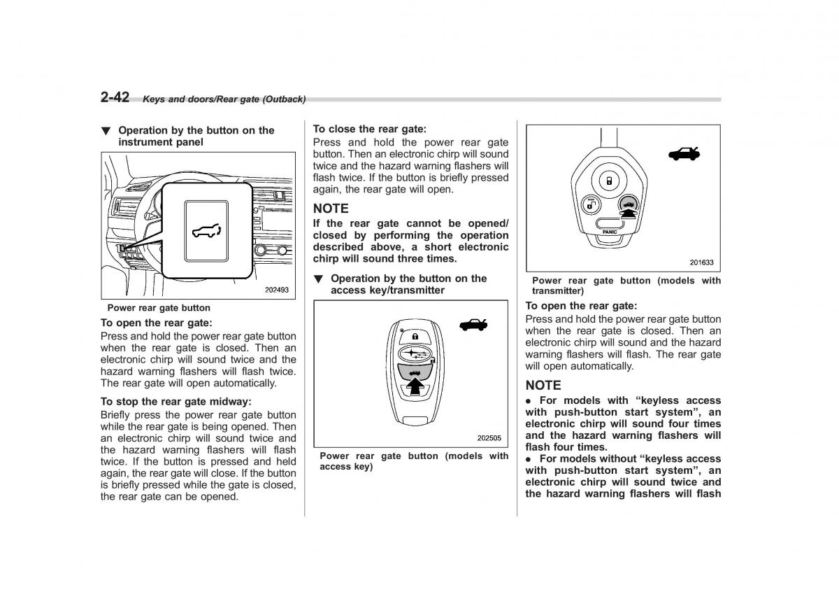 Subaru Outback Legacy V 5 owners manual / page 141