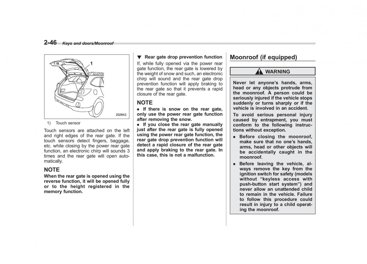 Subaru Outback Legacy V 5 owners manual / page 145