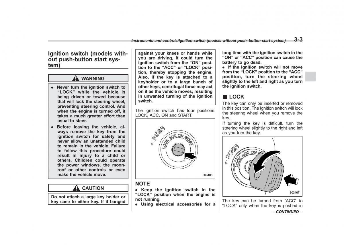 Subaru Outback Legacy V 5 owners manual / page 150