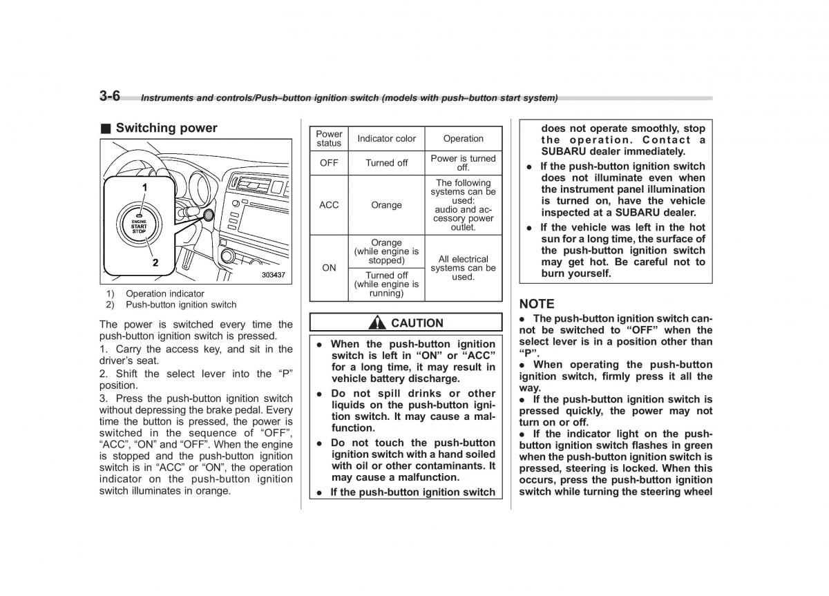 Subaru Outback Legacy V 5 owners manual / page 153