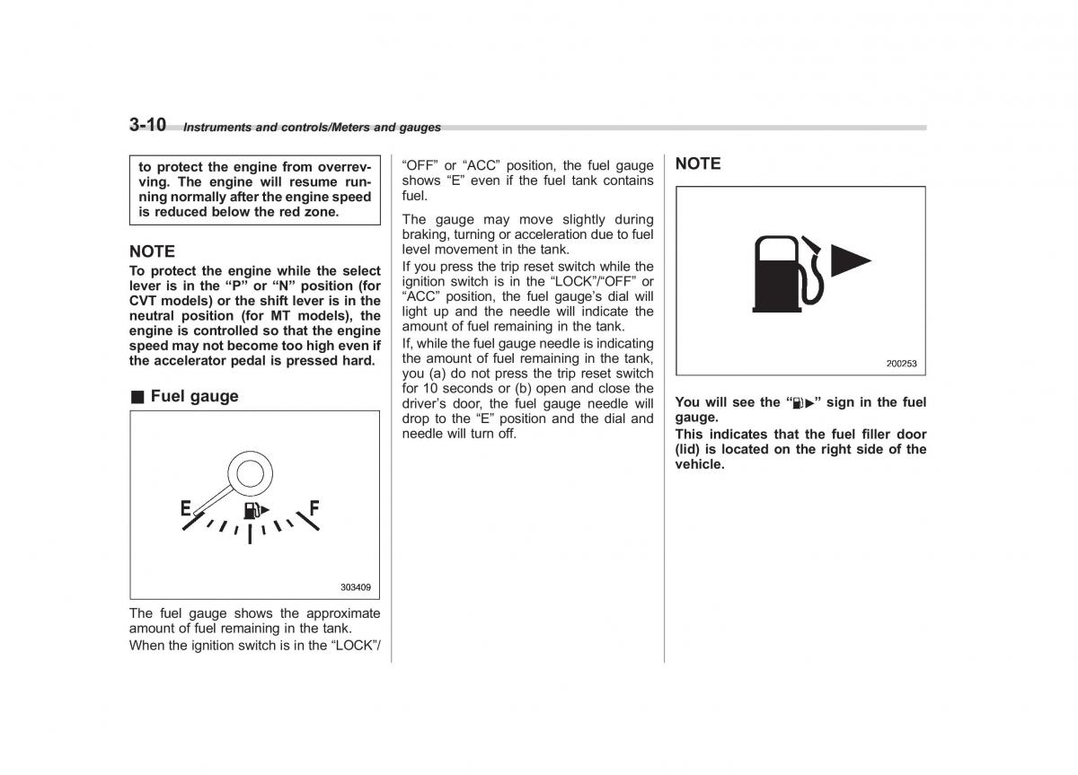 Subaru Outback Legacy V 5 owners manual / page 157