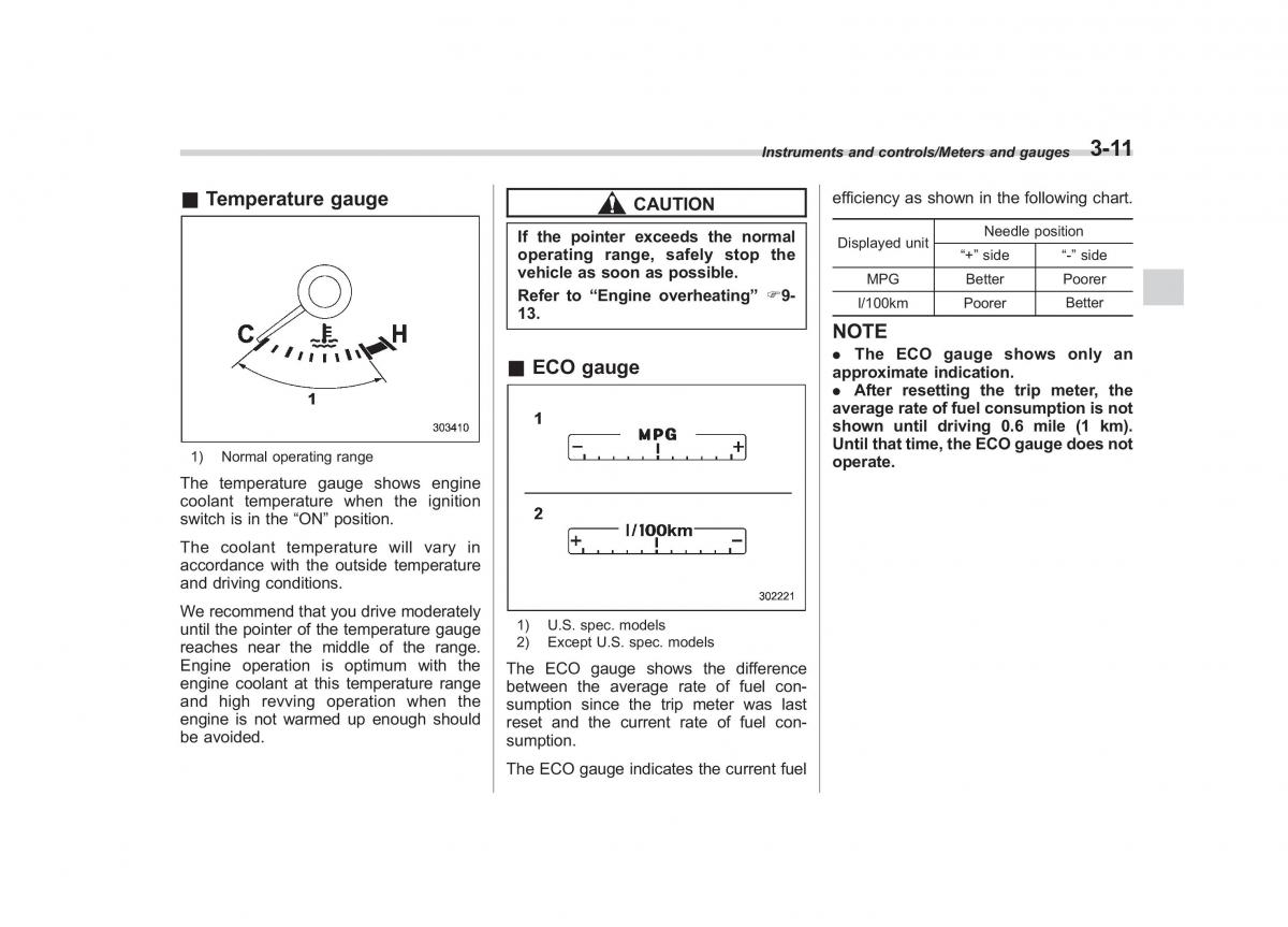 Subaru Outback Legacy V 5 owners manual / page 158