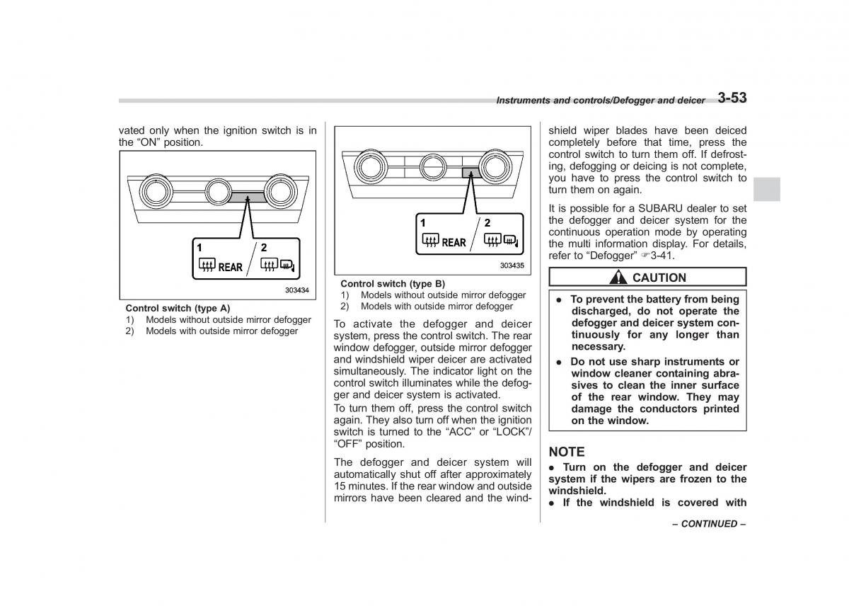 Subaru Outback Legacy V 5 owners manual / page 200