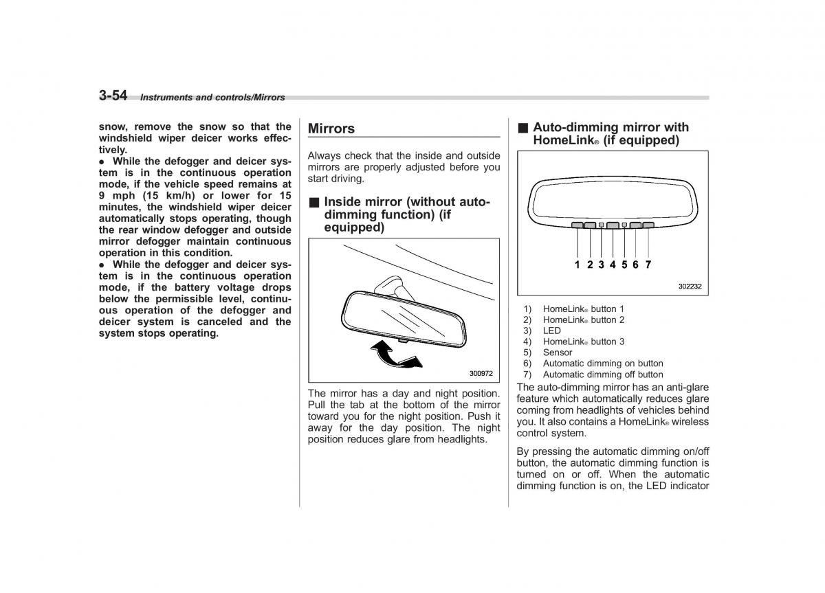 Subaru Outback Legacy V 5 owners manual / page 201