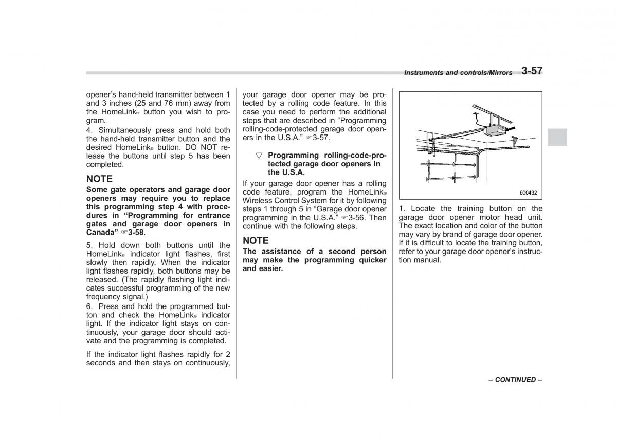 Subaru Outback Legacy V 5 owners manual / page 204